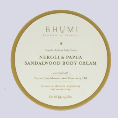 BHUMI Neroli & Papua Sandalwood Body Cream Neroli & Papua Sandalwood Body Cream