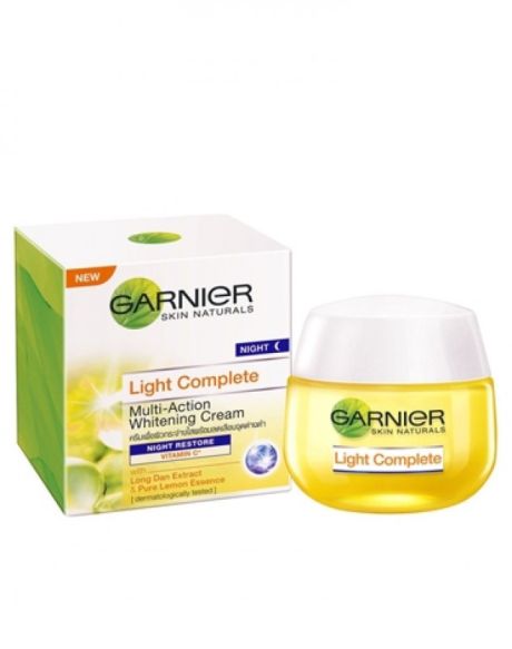 Garnier Light Complete White Speed Multi-Action Whitening Serum Cream Night Restore