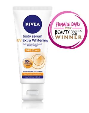 NIVEA Body Serum UV Extra Whitening - Review Female Daily